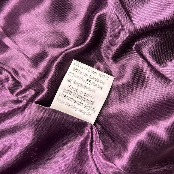 Peppe Pelusa purple moto jacket with metal fringe detail, small - Picture 11 of 11